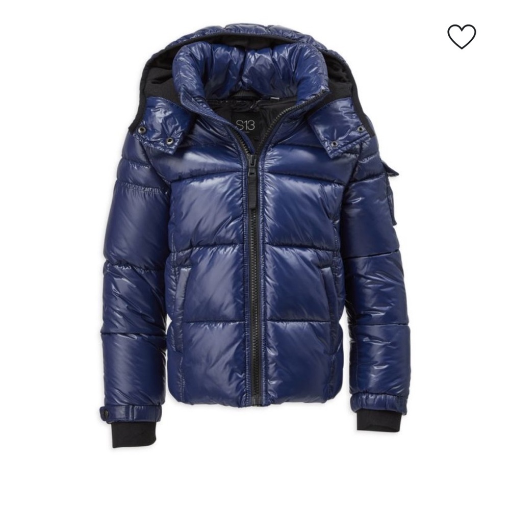 S13 Kids Navy Puffer Jacket NWT